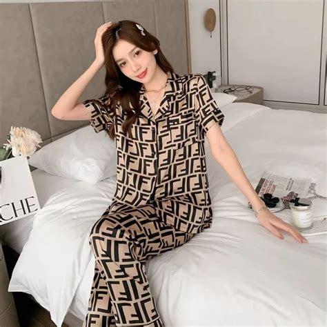 fendi pajamas womens|fendi vertigo pajama set.